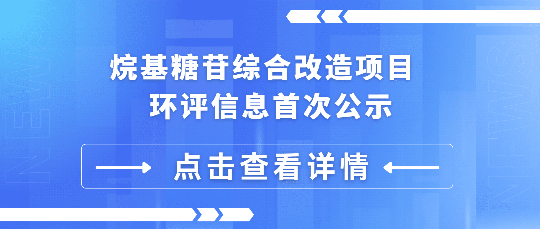 烷基糖苷综合刷新项目 环评信息初次公示